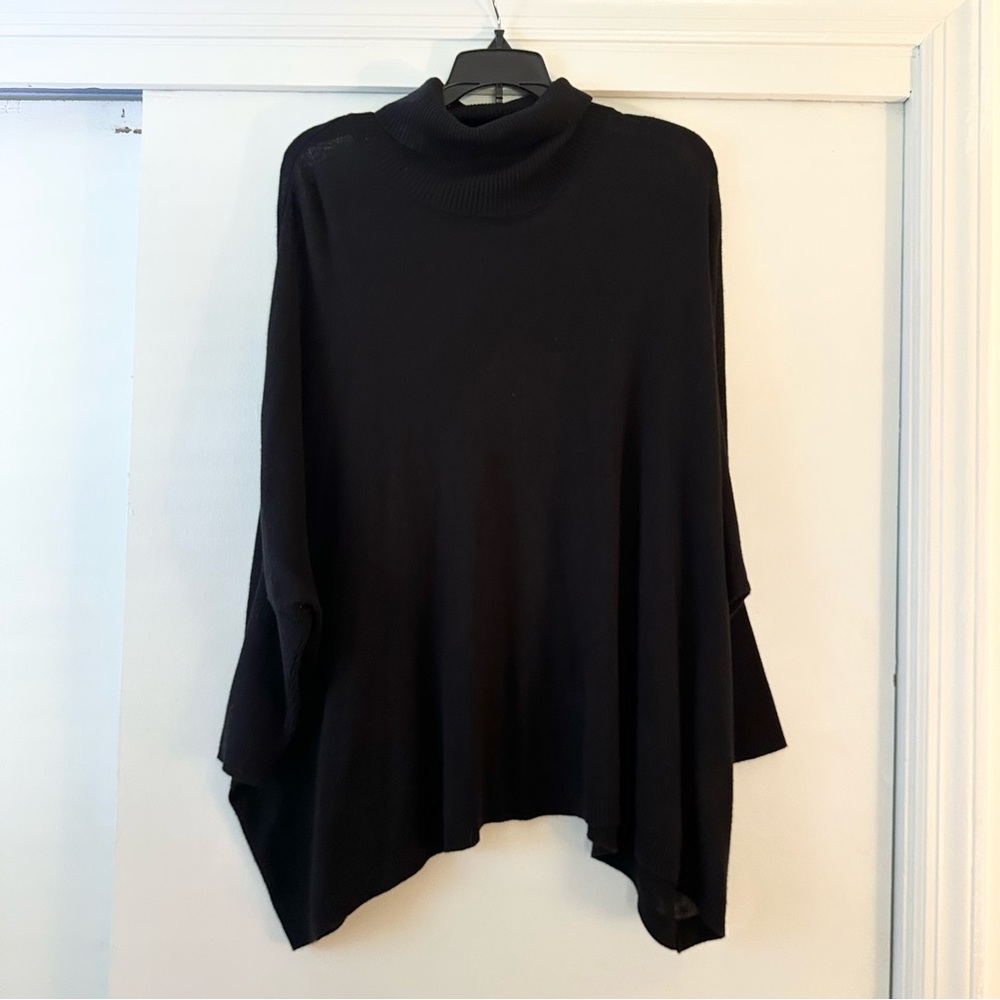 Calvin Klein Turtleneck Poncho Sweater